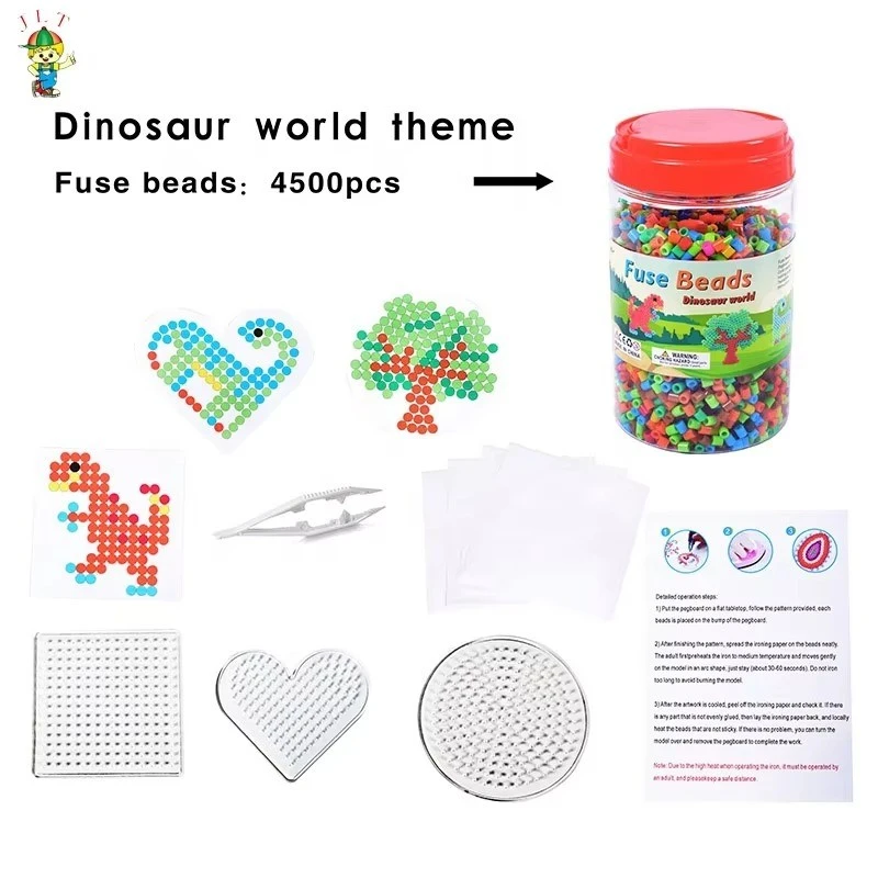 Dinosaur World Fuse Beads Bucket Kit best