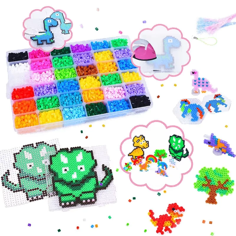Kids Dinosaur Perler Beads DIY Craft Set price