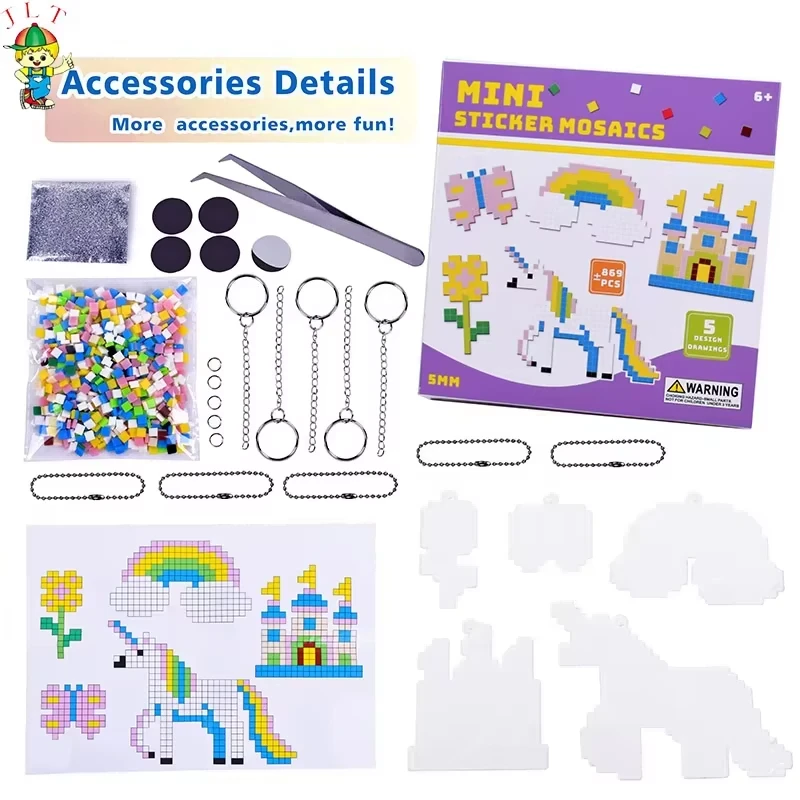 Kids Mini Sticker Mosaic Kit best