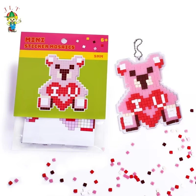 Kids Mini Unicorn Sticker Mosaic Keychain Kit factory