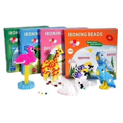Kit de bricolage de perles fusibles oiseau 3D